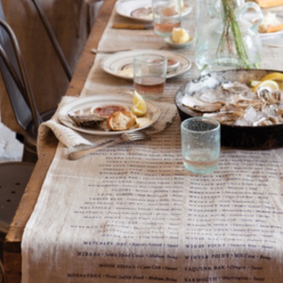 Sir Madam North American Oysters Table Runner - Thumbnail 5